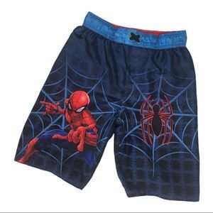 Spiderman Boy's Size Large Graphic Swim Trunks